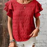 Charmaine™ | Leichte & Luftige Bluse mit Spaß-Rüschen