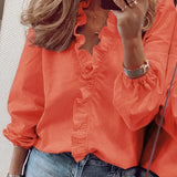 Enola™ | Feminine Bluse mit verspielten Rüschen