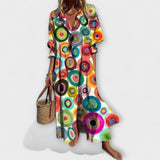 Lila - Maxi Kleid Lichotivé mit Bauchbedeckung