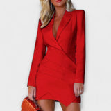 Langärmliges Blazer-Kleid für Frauen
