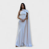 Chic Maxikleid mit schulterfreien Trägern und Nackenband