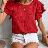 Charmaine™ | Leichte & Luftige Bluse mit Spaß-Rüschen