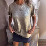 Alicia® Schimmerndes Metallisches Top