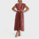 Maria - Elegantes Plissiertes Kleid