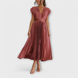 Maria - Elegantes Plissiertes Kleid