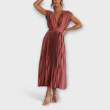 Maria - Elegantes Plissiertes Kleid