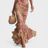 Sara | Vintage Maxikleid mit Blumen