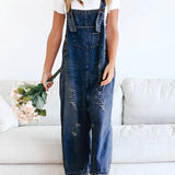 Thessa™ - Verwaschene Denim-Latzhose