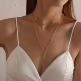 Fleur | Damen Chic Gold Knoten Halskette