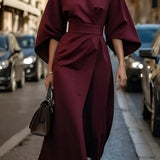 Lissey - Minimalistisches Gürtel-Luxuskleid