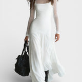 Natalija | Elegantes langes Tüllkleid
