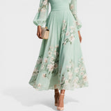 Ana | Midi-Blumenrobe