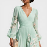 Ana | Midi-Blumenrobe