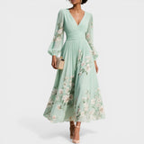 Ana | Midi-Blumenrobe