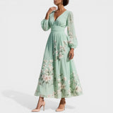 Ana | Midi-Blumenrobe