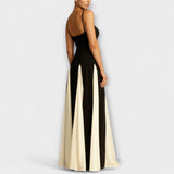 Ember - Klassisches A-Linien-Maxikleid mit Tüllpaneelen
