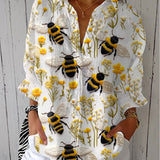 Fiorine | Bluse mit goldener Biene