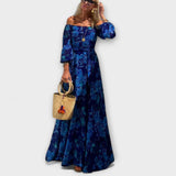 Juniper - Maxikleid mit Blumenmuster und schulterfrei für den Urlaub