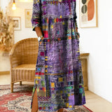 Isabelle | Ethnisches Patchwork-Kleid