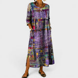 Léonie™ | Elegantes Boho-Denim-Kleid