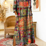 Isabelle | Ethnisches Patchwork-Kleid