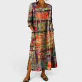 Léonie™ | Elegantes Boho-Denim-Kleid