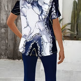Luna™ | Dehnbares Bedrucktes Zweiteiliges Outfit