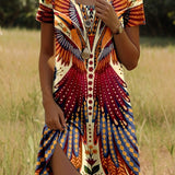 Mabel™ - Trendiges Ethnisch Bedrucktes Sommerkleid