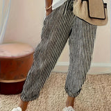 Elena™ - Gestreifte Hose mit weitem Bein
