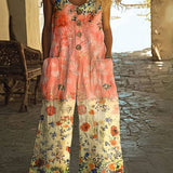 Hilary™ - Schicker Vintage Lockere Blumenoverall