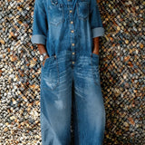 Bo | Damen Overall mit Knöpfen und Taschen