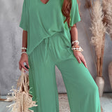Farah™ - Stylisches einfarbiges Damen-Zweiteiler-Set