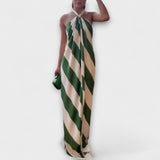 Marlowe - Maxikleid mit Streifen und Rückenausschnitt