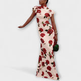 Blanka - Maxi-Kleid mit floralem Muster