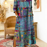 Isabelle | Ethnisches Patchwork-Kleid