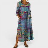 Léonie™ | Elegantes Boho-Denim-Kleid