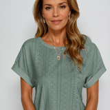 Riza™ - Lässiges Lochmuster Top