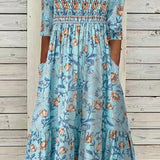 Darcie™ - Elegantes blumiges Kleid mit sanfter Bauchbedeckung