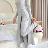 Aldea™ - Gemütliches Zwei-Teile Ribbed Lounge Set
