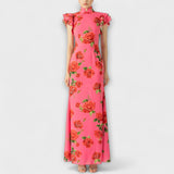 Blanka - Maxi-Kleid mit floralem Muster