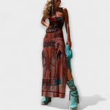 Zahlung - Einzigartiges Midi-Kleid mit Kragen