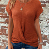 Carrie™ - Bequemes T-Shirt mit Twist-Saum