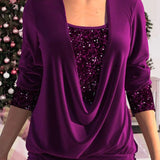 Kiara™ - Langärmeliges Shirt mit Pailletten