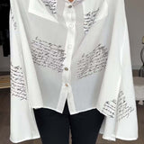 Carla™ | Handgeschriebene Button-Up-Bluse