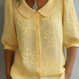 Aurélie™ — Leichte Bluse mit floralem Design für natürliche Eleganz