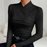 JANE - Klassisches Cross-Neck Top