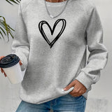 Heartzone - Lässiges Sweatshirt Mit Herzmotiv