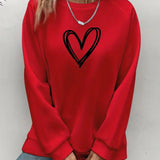 Heartzone - Lässiges Sweatshirt Mit Herzmotiv
