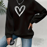 Heartzone - Lässiges Sweatshirt Mit Herzmotiv