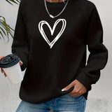 Heartzone - Lässiges Sweatshirt Mit Herzmotiv